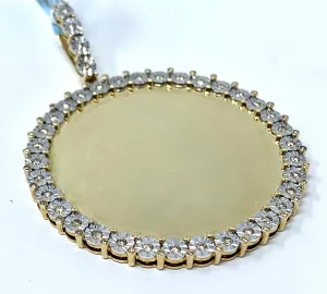 10K 1.12CT Yellow Gold Memory Pendant Charm