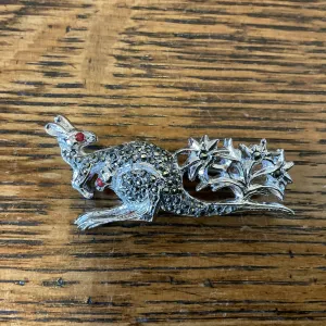 1950’s marcasite kangaroo brooch