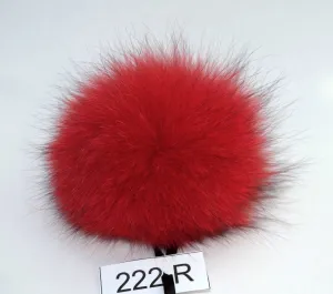 7,5" FOX FUR POMPOM! Red Pom-Pom, Fox Pom Pom, Real Fur Pom Pom, Genuine Fur, Pom Pom for Winter Hat, Pom Pom for Women Hat, for Knitted hat