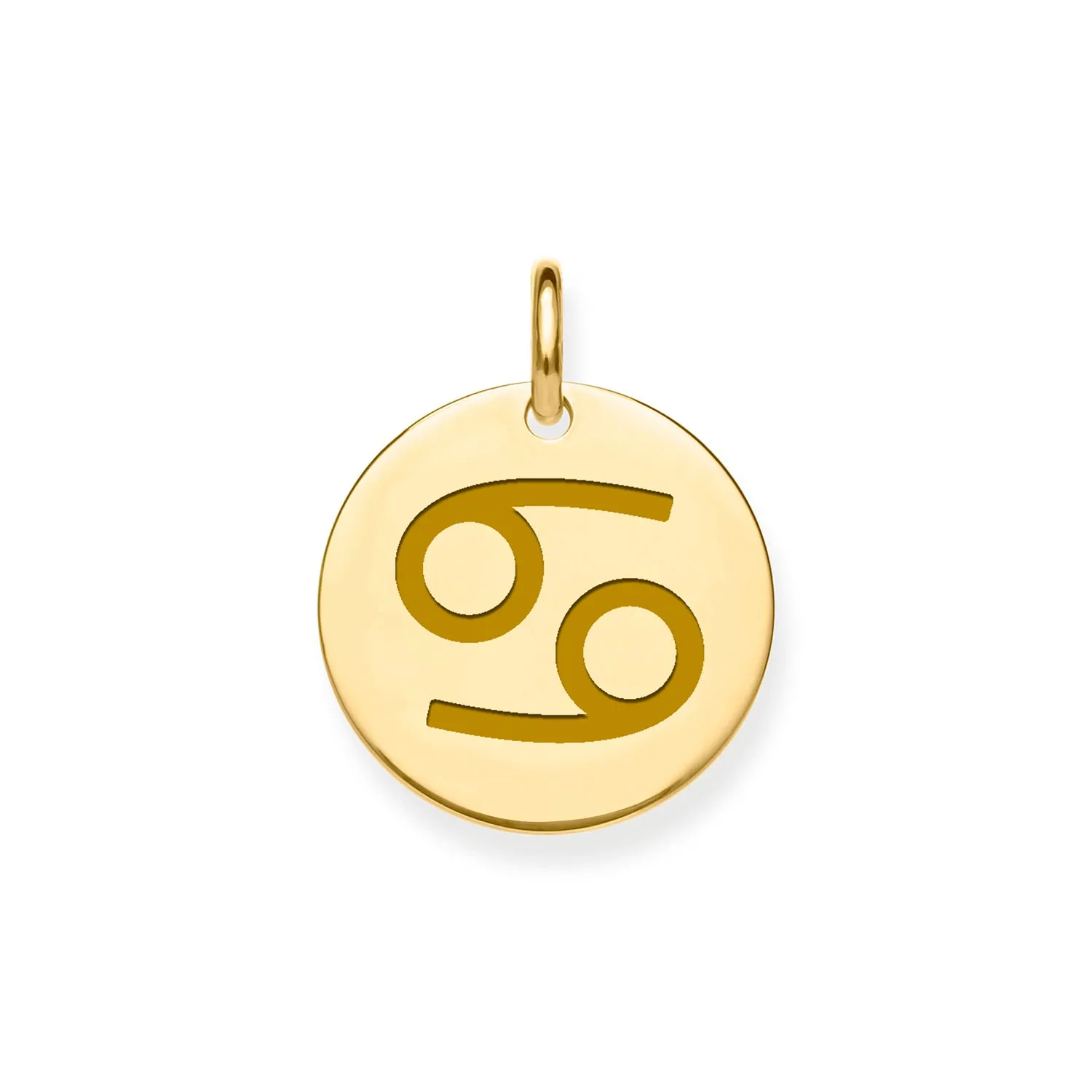 9CT GOLD CANCER ZODIAC PENDANT