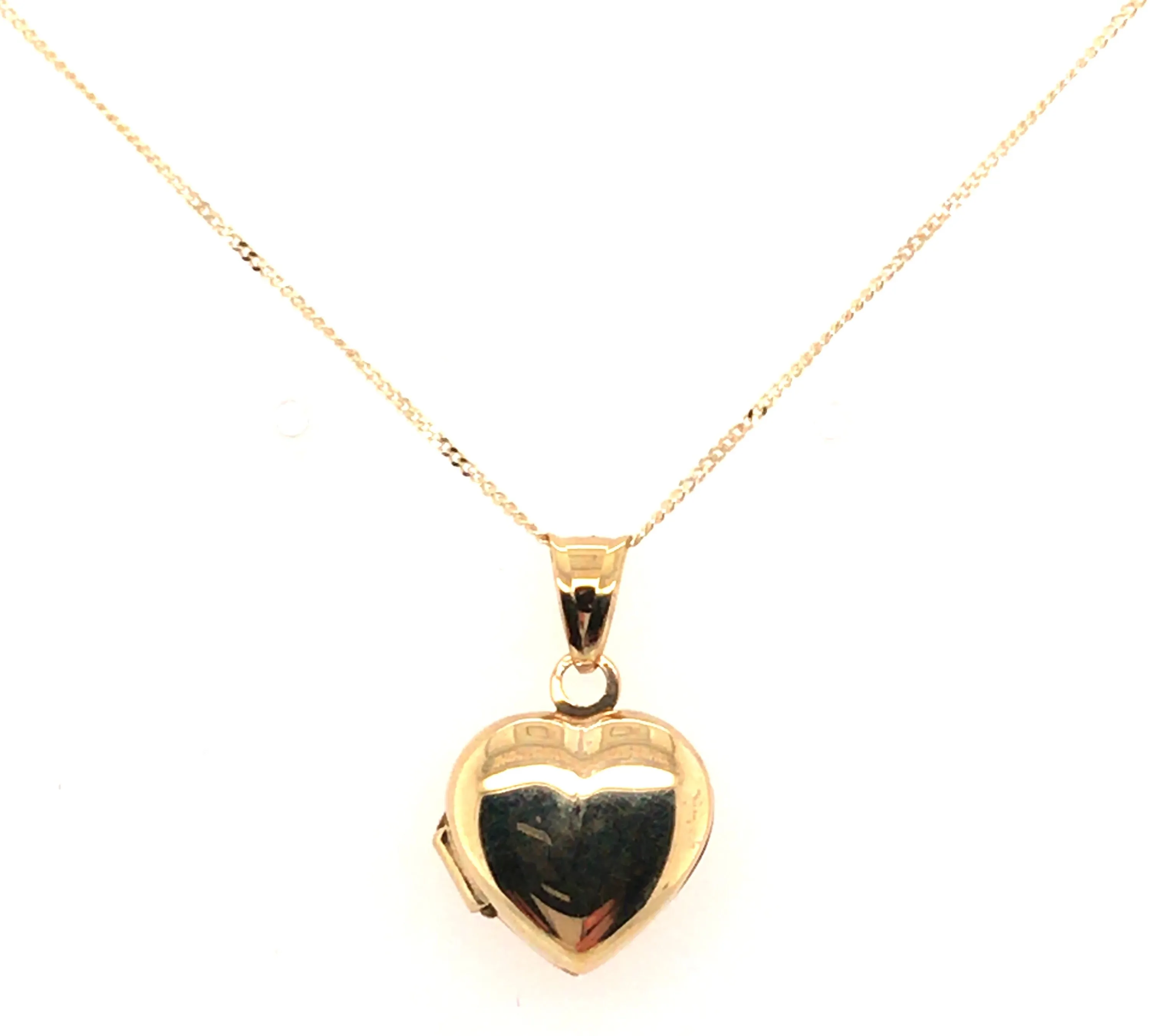 9ct Yellow Gold Plain Heart Locket- The Aoife