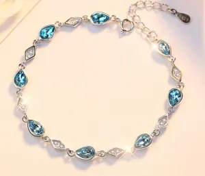 Azure Drops Sterling Silver Bracelet