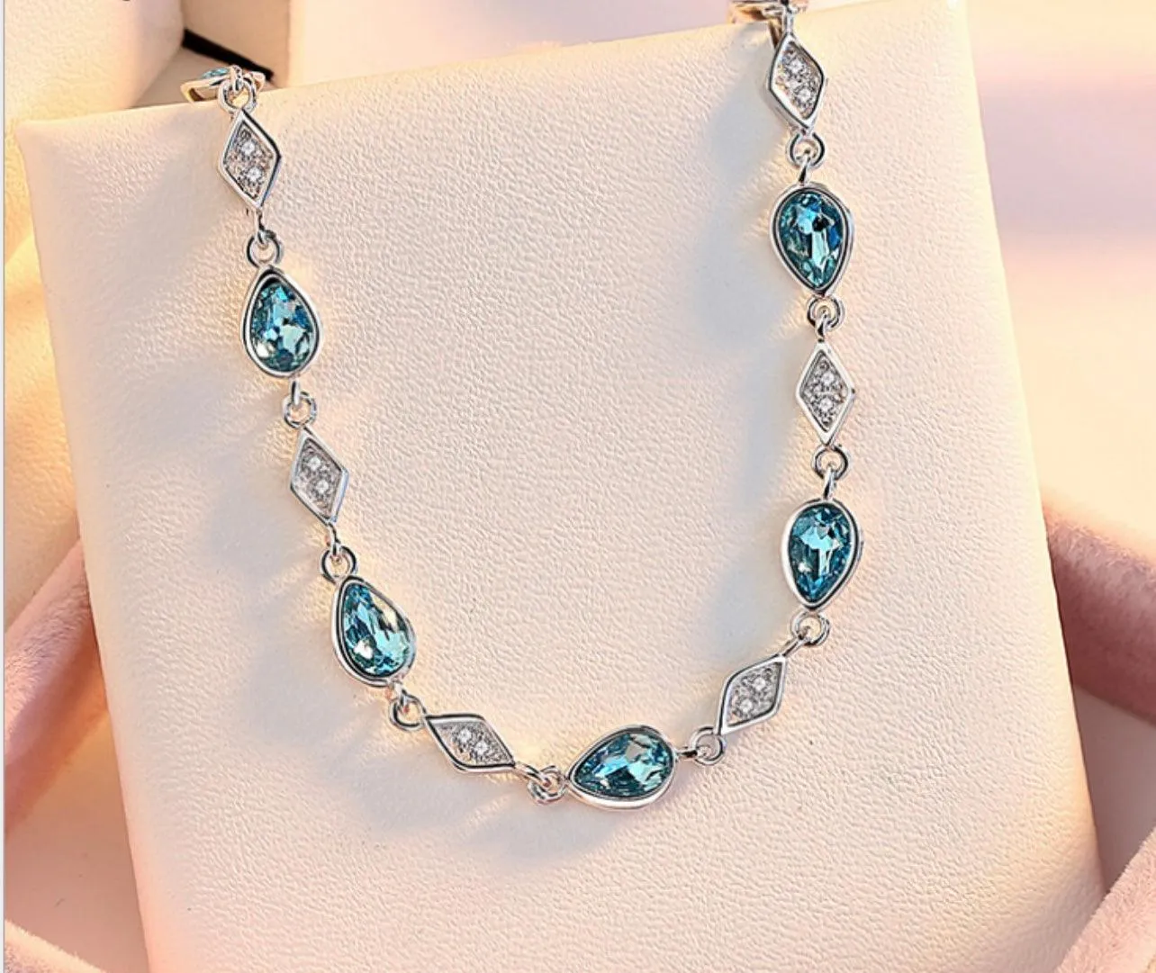 Azure Drops Sterling Silver Bracelet