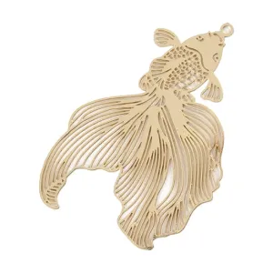 Brass Pendants - Goldfish - Pkg/4