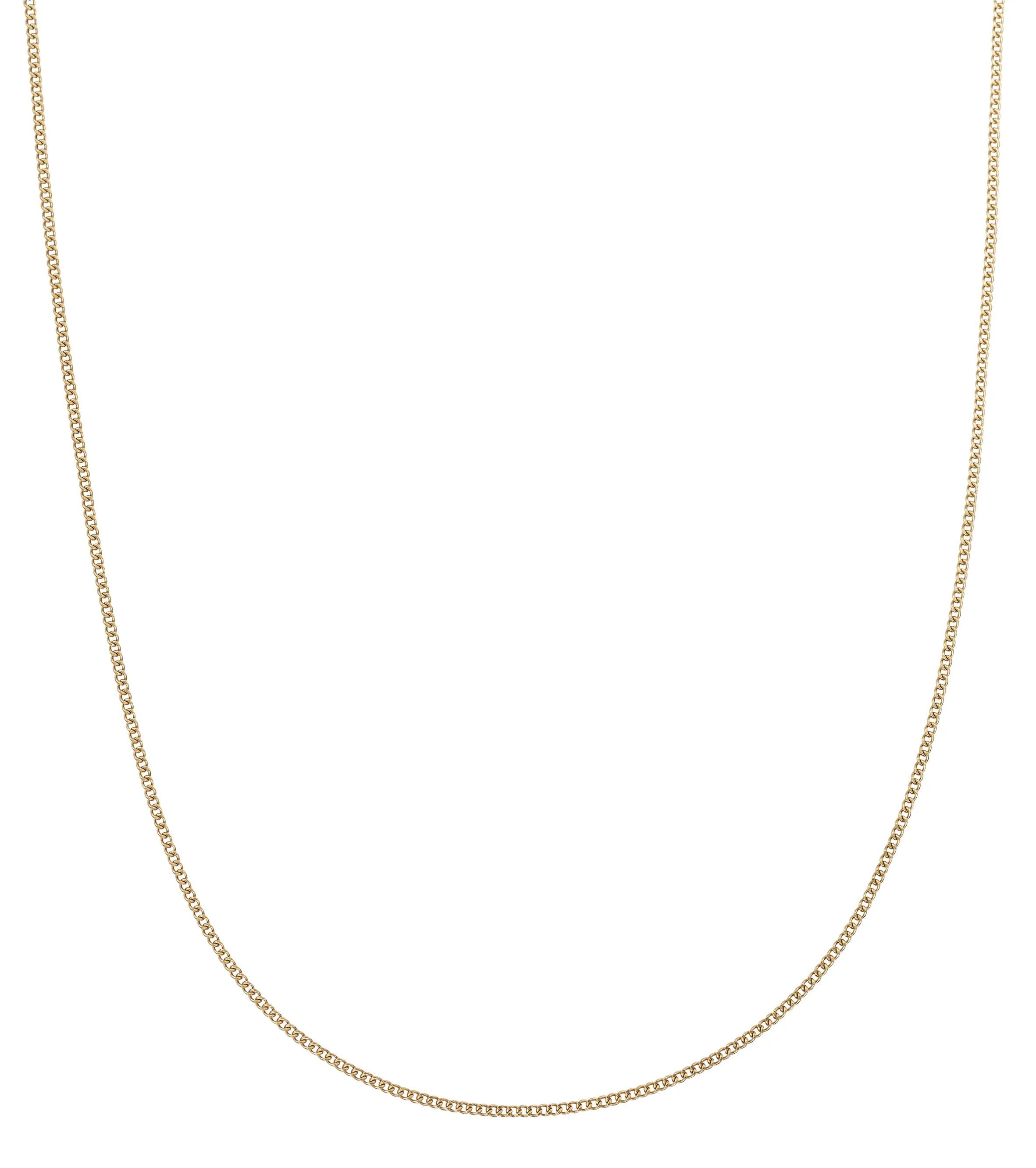 Charm Chain Curb 80 cm Gold