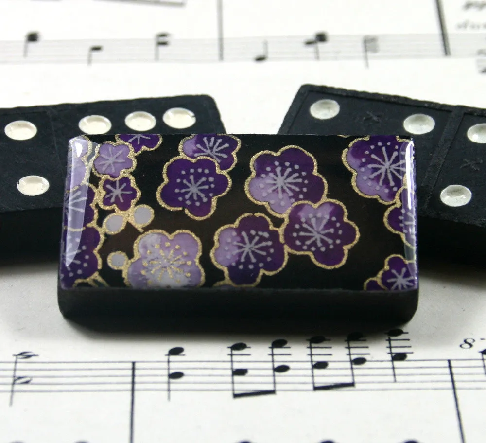 Domino Brooch - Sakura Amethyst