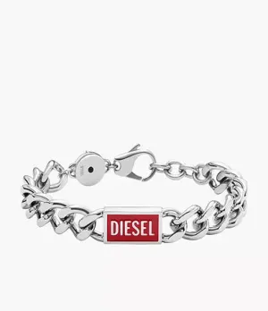 DX1371040 - Diesel Stainless Steel Logo Chain Bracelet For Men