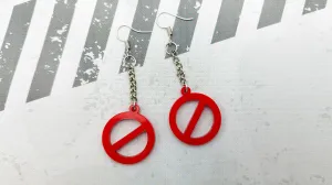 FORBIDDEN SIGN EARRINGS | Let your rebellious spirit shine!