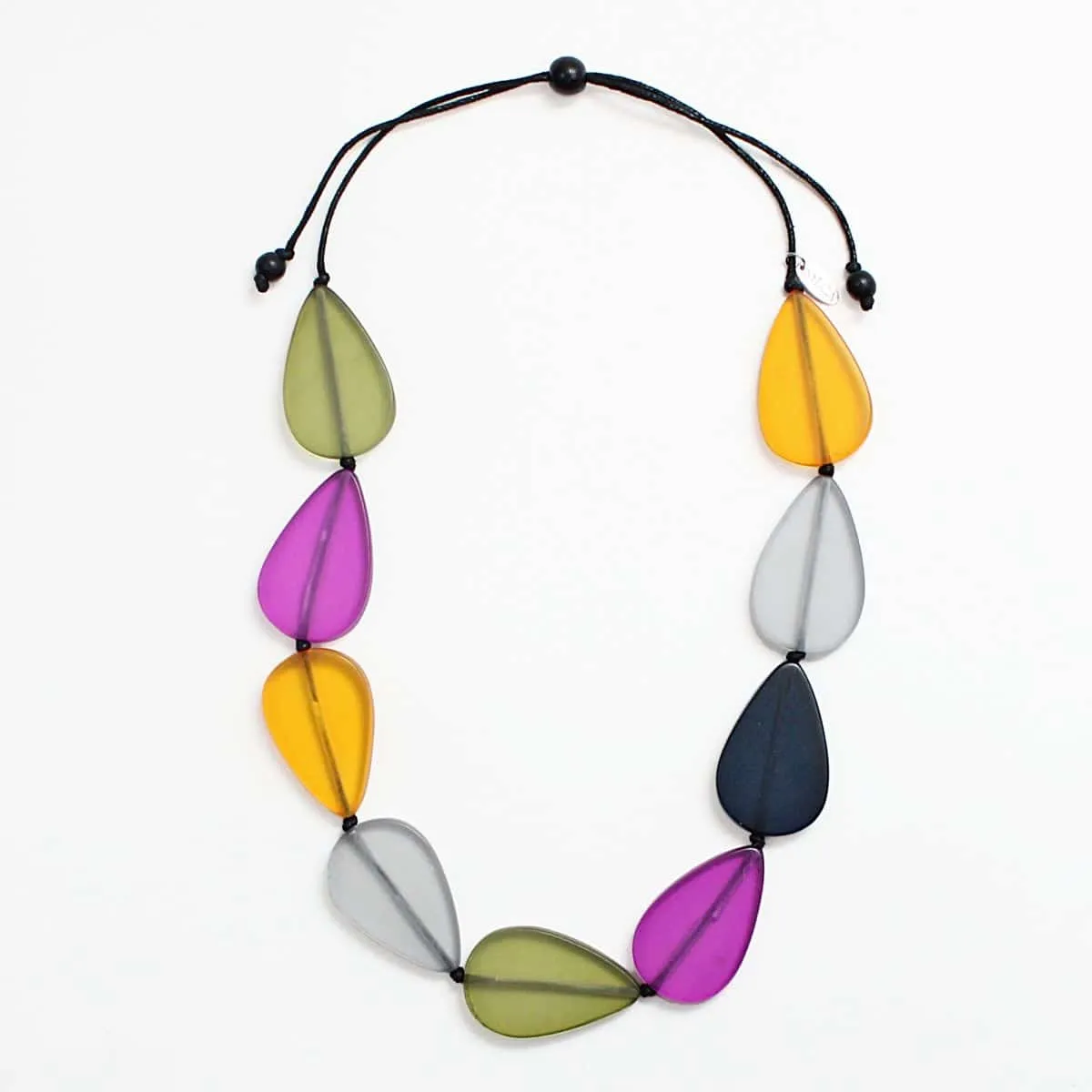 Frosted Multi Colored Karen Necklace