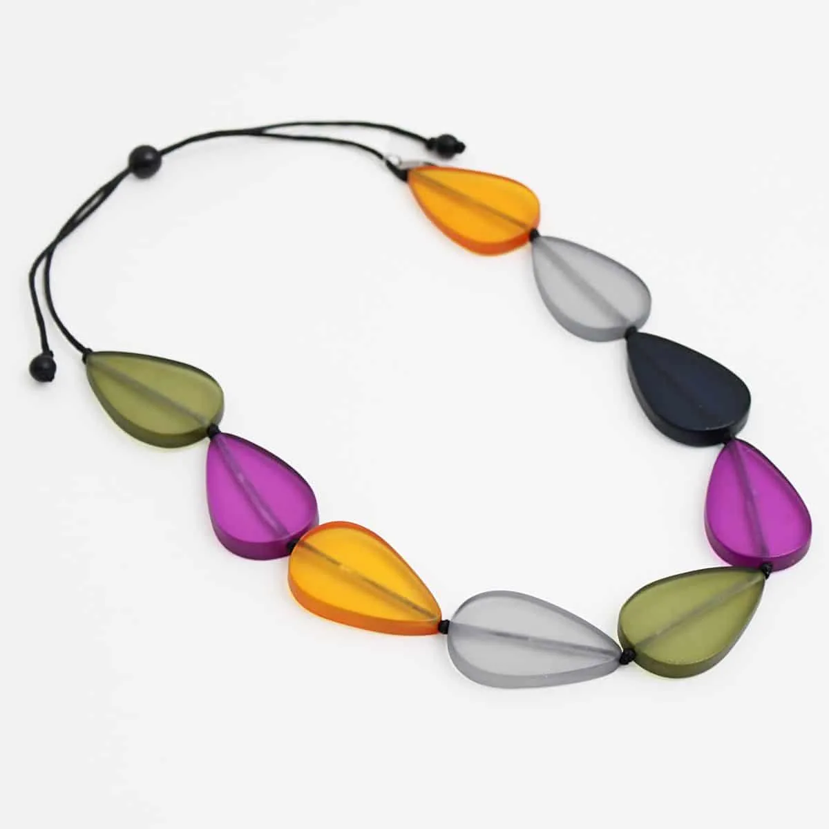 Frosted Multi Colored Karen Necklace