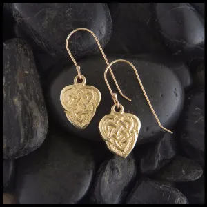 Gold Maggie's Heart Earrings