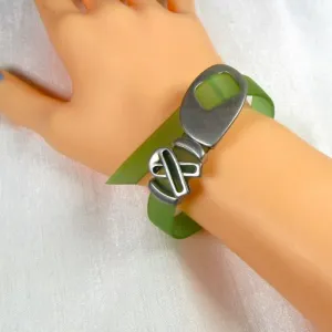 Green Awareness Bracelet Buckle Clasp Unisex