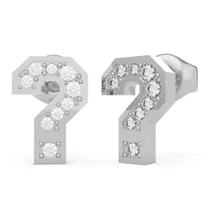 GUESS Pave ? Bold Stud Earrings SST