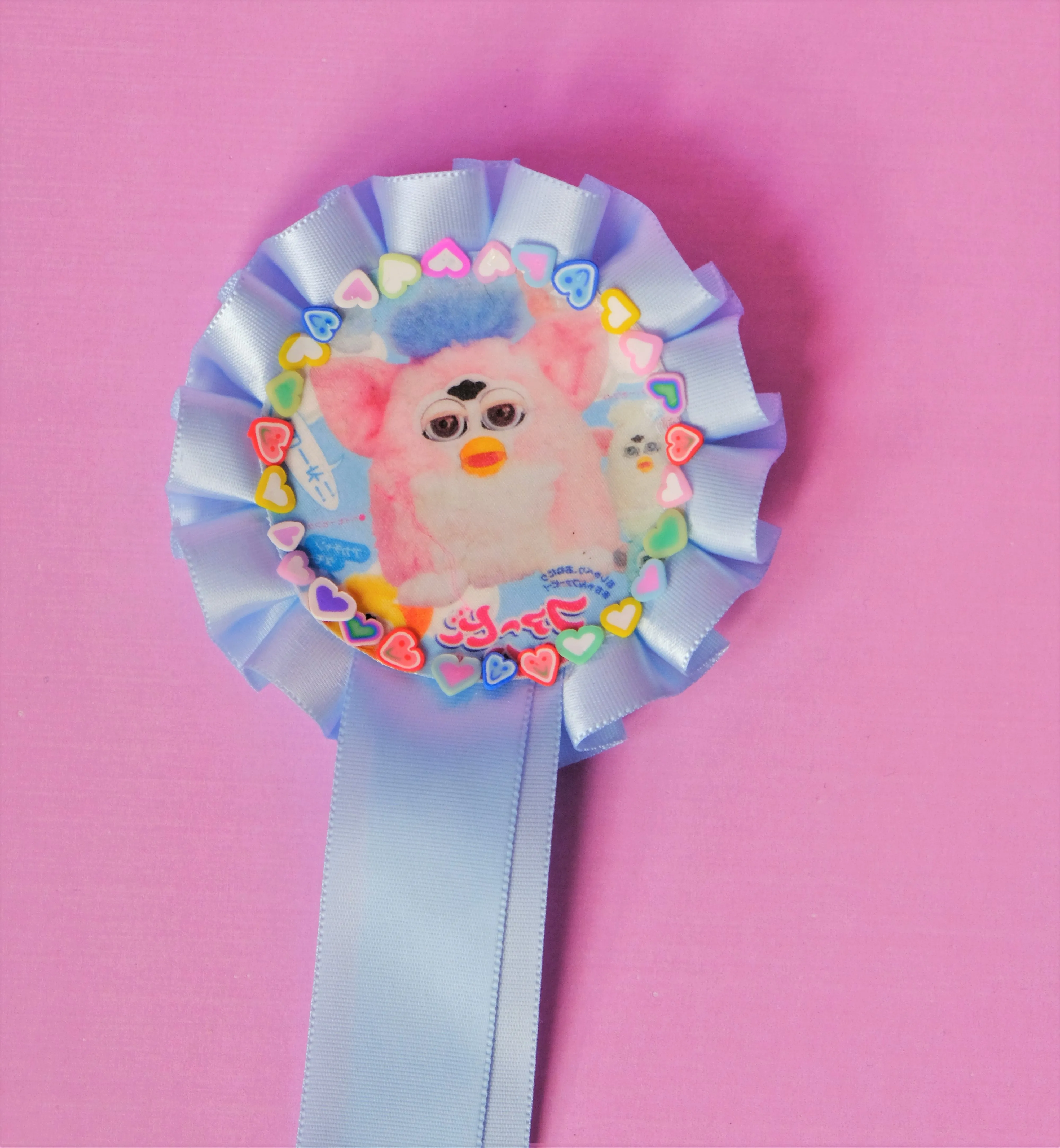 kawaii rosette pin brooches