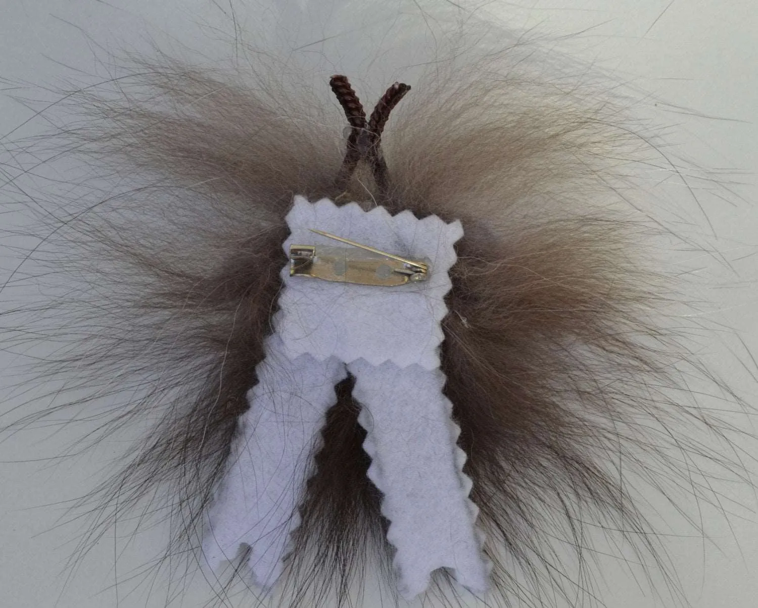 KIDS BROOCH! Sheep Brooch,  Real Fur Brooch, pin for hat, coat, dress, blanket, hair accessories, fox fur brooch, children , baby, animal