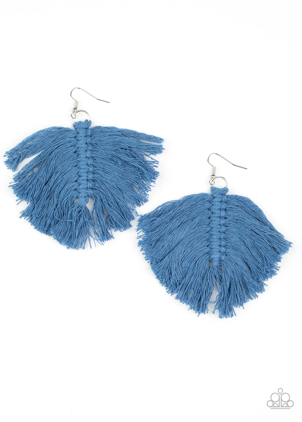 Macrame Mamba Blue-Earrings