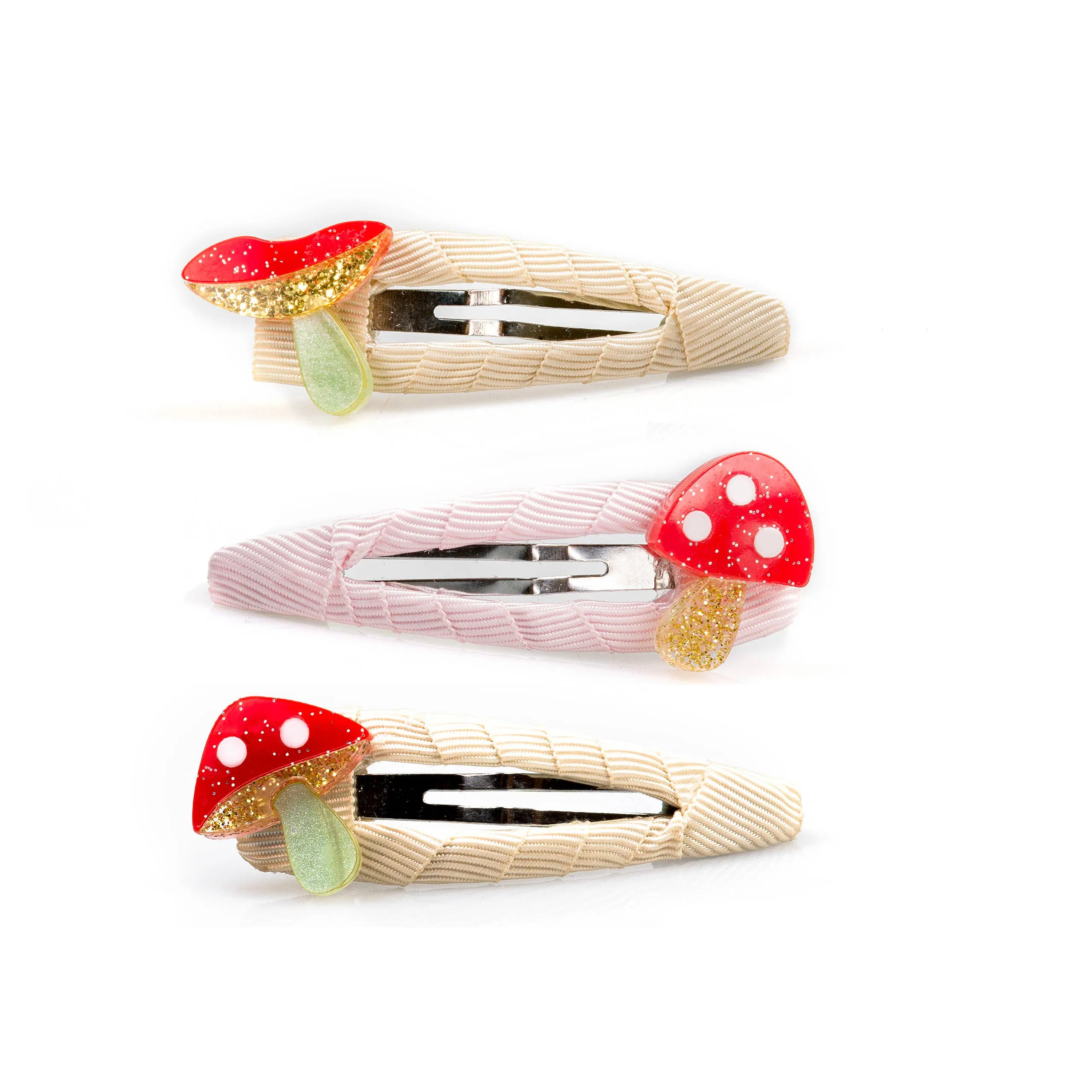 Mushroom Hair Snap Clips by Lilies & Roses - sold separately