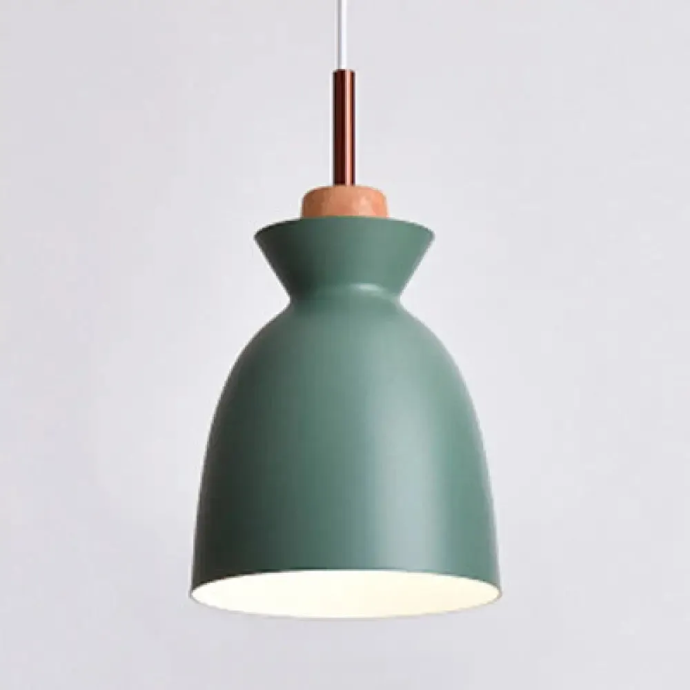 Nordic Style Aluminum Pendant Lamp with Hanging Shade – Ideal for Porch Lighting