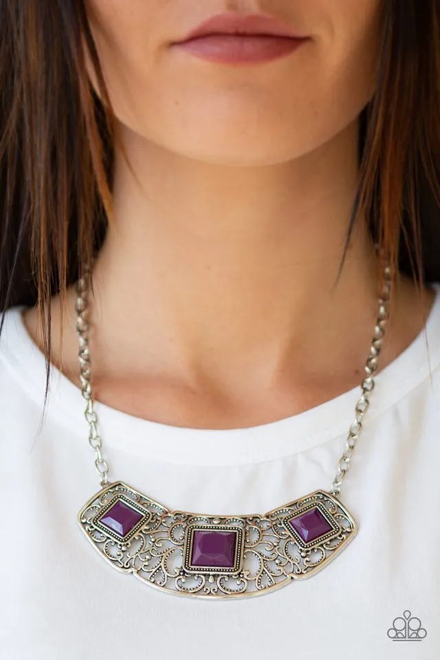 Paparazzi Necklace ~ Feeling Inde-PENDANT - Purple