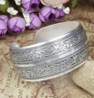 Silver Ancient Silver Bracelet Ethnic Silver Bracelet  Miao Silver Bracelet