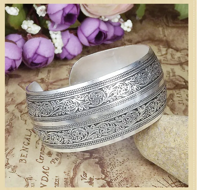 Silver Ancient Silver Bracelet Ethnic Silver Bracelet  Miao Silver Bracelet