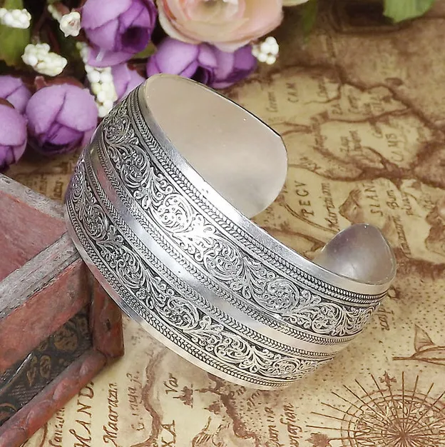 Silver Ancient Silver Bracelet Ethnic Silver Bracelet  Miao Silver Bracelet