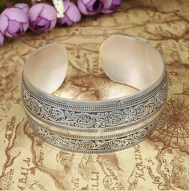 Silver Ancient Silver Bracelet Ethnic Silver Bracelet  Miao Silver Bracelet