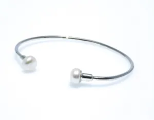 Stevie Pearl Sterling Silver Cuff