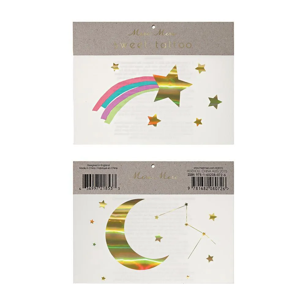 Temporary Tattoo - Rainbow Shooting Star