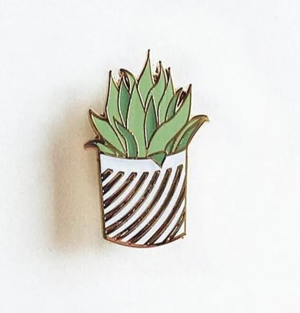 Timlee X039 New Oil Drop Cute Cactus Pots Planet Metal Brooch Pins Button Pins Girl Jeans Bag Decoration Gift Wholesale