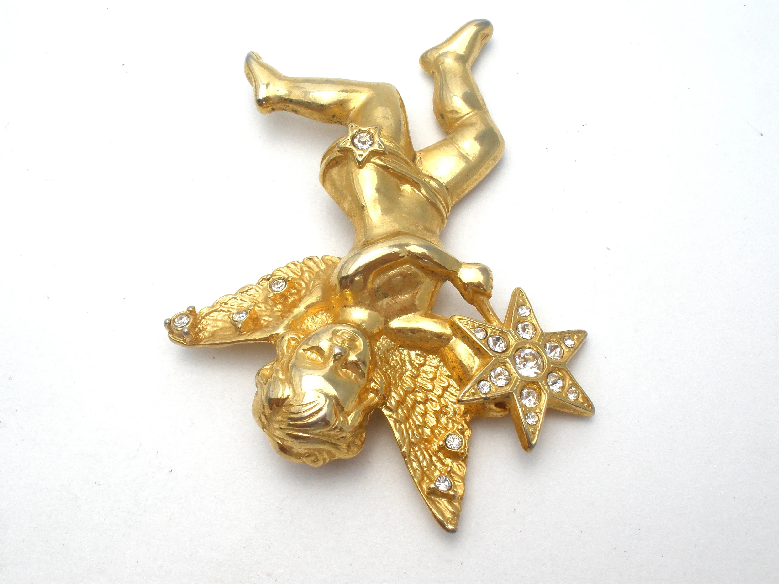 Vintage Angel Enhancer Pendant Brooch by RJ Graziano