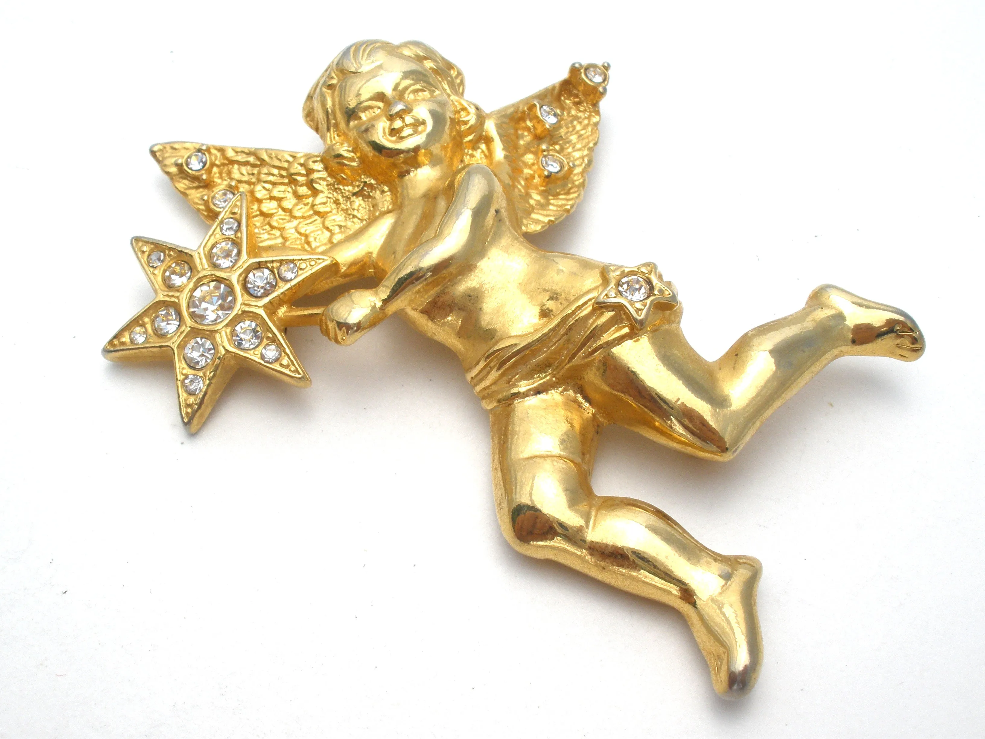 Vintage Angel Enhancer Pendant Brooch by RJ Graziano