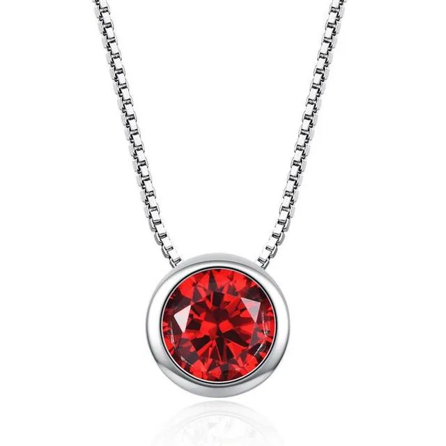 Zircon pendant necklace